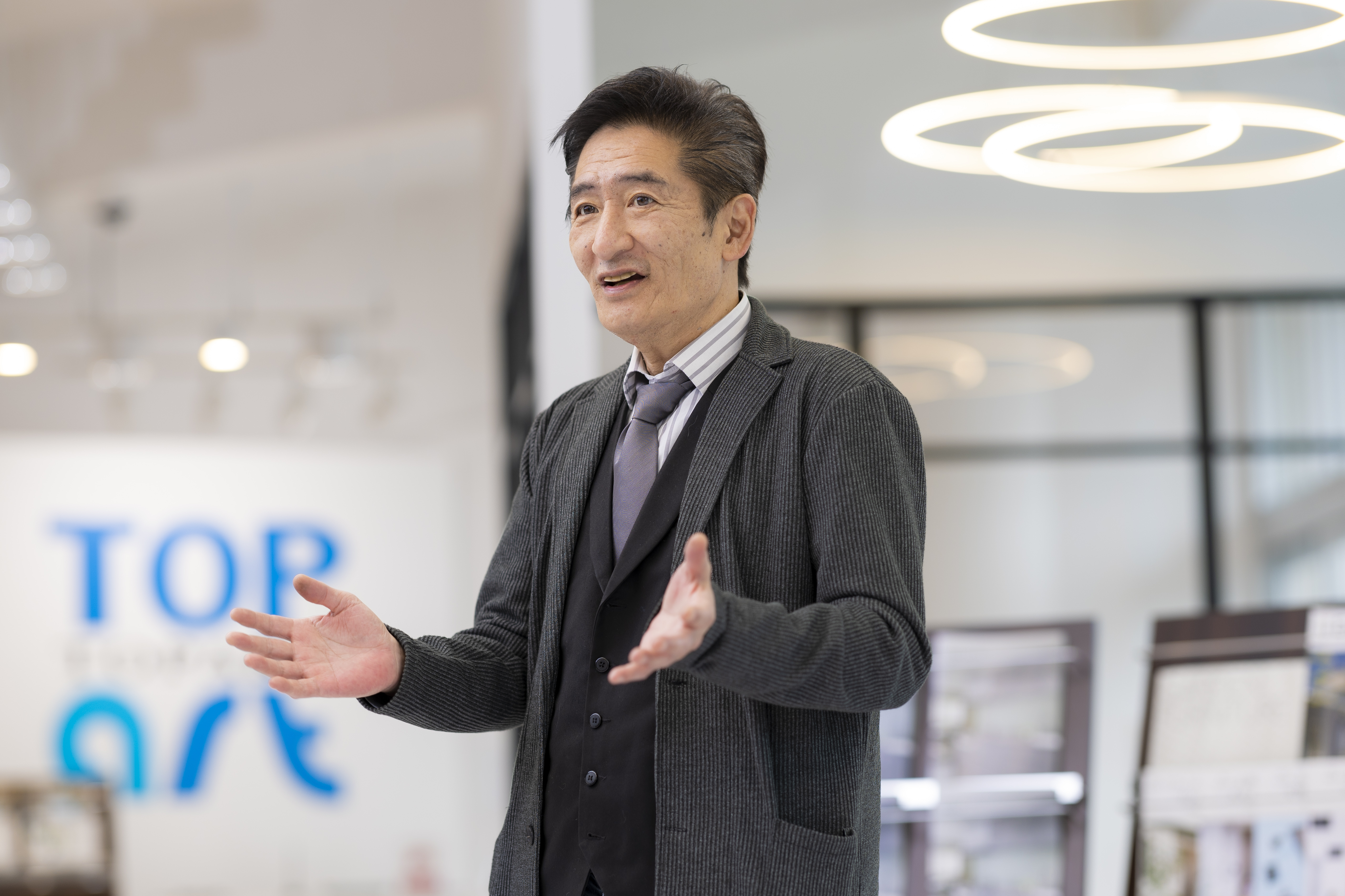 「みんなに“ここで働いてよかった”と思ってもらえる職場をつくりたいですね」と山下社長は語る